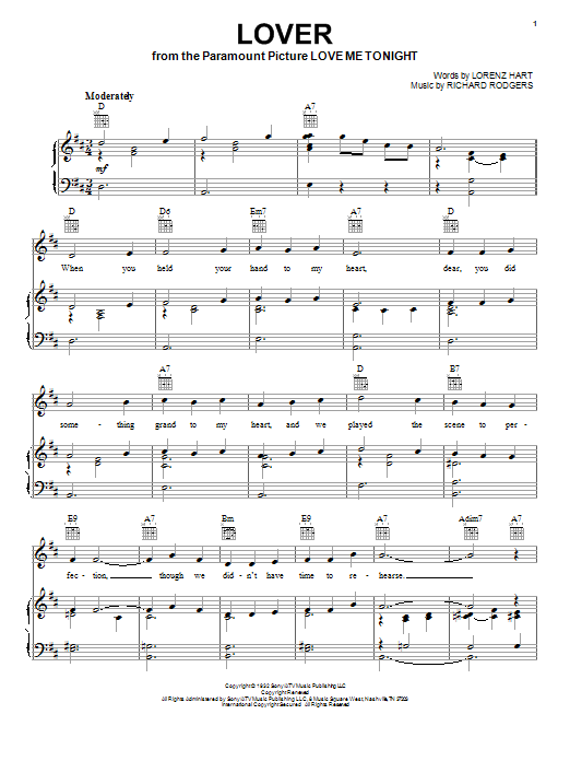 Ella Fitzgerald Lover sheet music preview music notes and score for Ukulele including 3 page(s)