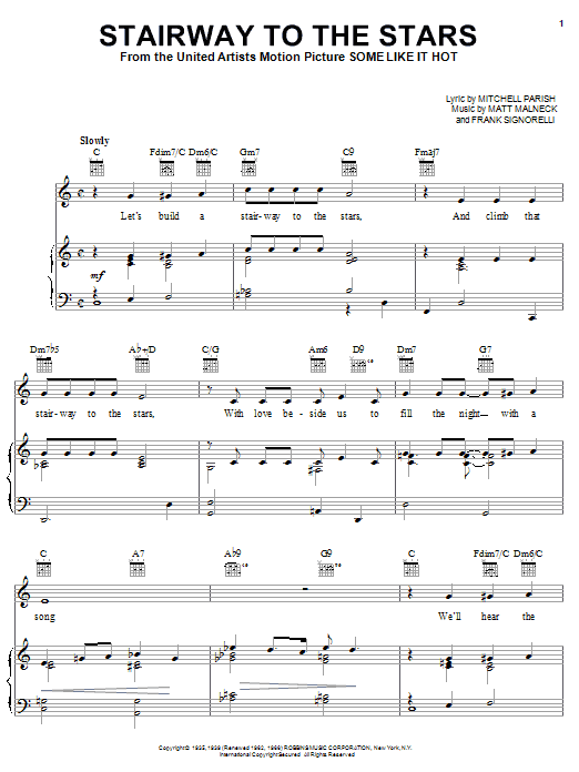 Learn to play Ella Fitzgerald Stairway To The Stars sheet music for Piano, Vocal & Guitar (Right-Hand Melody) in minutes. Ella Fitzgerald Stairway To The Stars sheet music notes and chords
