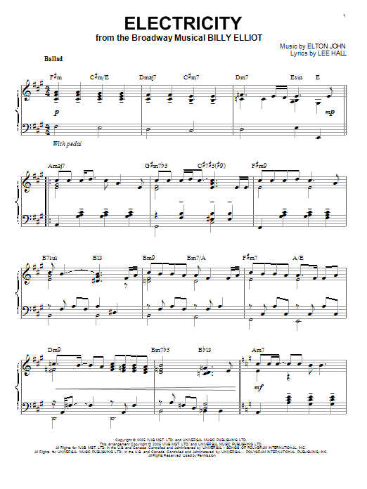 Learn to play Elton John Electricity sheet music for Piano in minutes. Elton John Electricity sheet music notes and chords