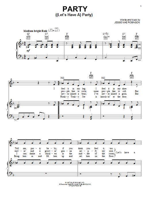 Learn to play Elvis Presley Party ((Let's Have A) Party) sheet music for Piano, Vocal & Guitar (Right-Hand Melody) in minutes. Elvis Presley Party ((Let's Have A) Party) sheet music notes and chords