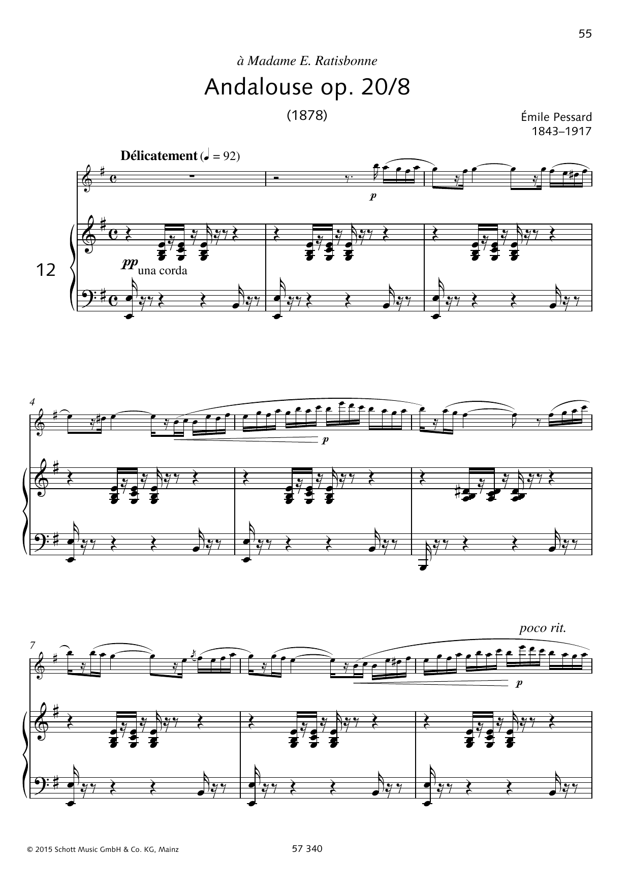 Learn to play Emile Pessard Andalouse sheet music for Woodwind Solo in minutes. Emile Pessard Andalouse sheet music preview music notes and score for Woodwind Solo including 6 page(s)
