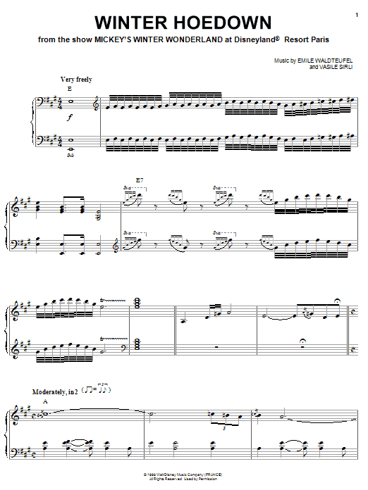 Learn to play Emile Waldteufel Winter Hoedown sheet music for Piano, Vocal & Guitar (Right-Hand Melody) in minutes. Emile Waldteufel Winter Hoedown sheet music notes and chords
