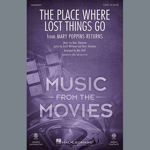 Emily Blunt The Place Where Lost Things Go (from Mary Poppins Returns) (arr. Mac Huff) - Bass pictures Emily Blunt The Place Where Lost Things Go (from Mary Poppins Returns) (arr. Mac Huff) - Bass profile picture