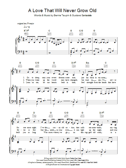 Learn to play Emmylou Harris A Love That Will Never Grow Old sheet music for Piano, Vocal & Guitar (Right-Hand Melody) in minutes. Emmylou Harris A Love That Will Never Grow Old sheet music preview music notes and score for Piano, Vocal & Guitar (Right-Hand Melody) including 3 page(s)
