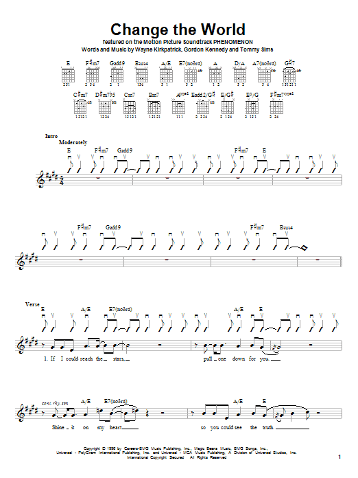 Learn to play Eric Clapton Change The World sheet music for Piano in minutes. Eric Clapton Change The World sheet music notes and chords