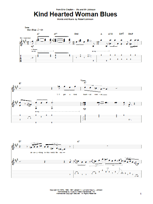 Learn to play Eric Clapton Kind Hearted Woman Blues sheet music for Guitar Tab in minutes. Eric Clapton Kind Hearted Woman Blues sheet music preview music notes and score for Guitar Tab including 8 page(s)