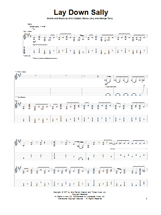 Learn to play Eric Clapton Lay Down Sally sheet music for Ukulele in minutes. Eric Clapton Lay Down Sally sheet music preview music notes and score for Ukulele including 3 page(s)