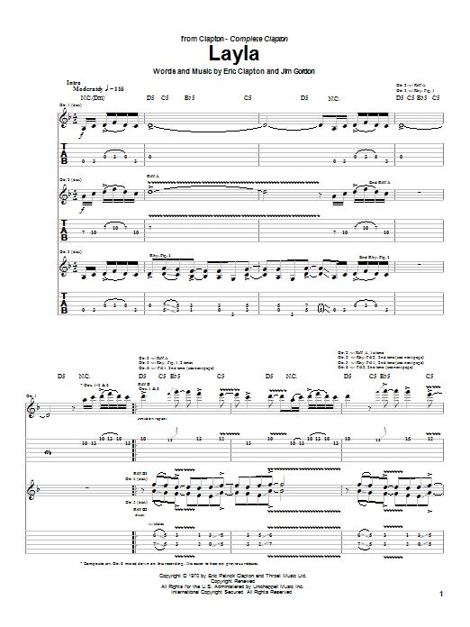 Learn to play Eric Clapton Layla sheet music for Lyrics & Piano Chords in minutes. Eric Clapton Layla sheet music preview music notes and score for Lyrics & Piano Chords including 4 page(s)