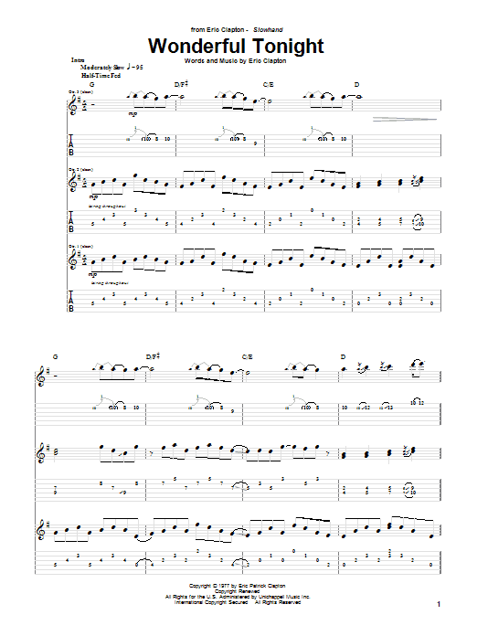 Learn to play Eric Clapton Wonderful Tonight sheet music for Easy Guitar Tab in minutes. Eric Clapton Wonderful Tonight sheet music notes and chords