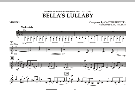 Learn to play Eric Wilson Bella's Lullaby (from Eric Wilson Bella's Lullaby (from
