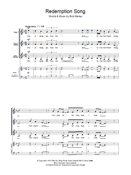 Eternal Redemption Song sheet music preview music notes and score for SSA including 4 page(s)