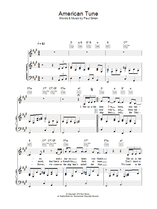 Learn to play Eva Cassidy American Tune sheet music for Piano, Vocal & Guitar in minutes. Eva Cassidy American Tune sheet music preview music notes and score for Piano, Vocal & Guitar including 4 page(s)