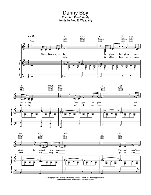 Learn to play Eva Cassidy Danny Boy (Londonderry Air) sheet music for Guitar Tab in minutes. Eva Cassidy Danny Boy (Londonderry Air) sheet music notes and chords