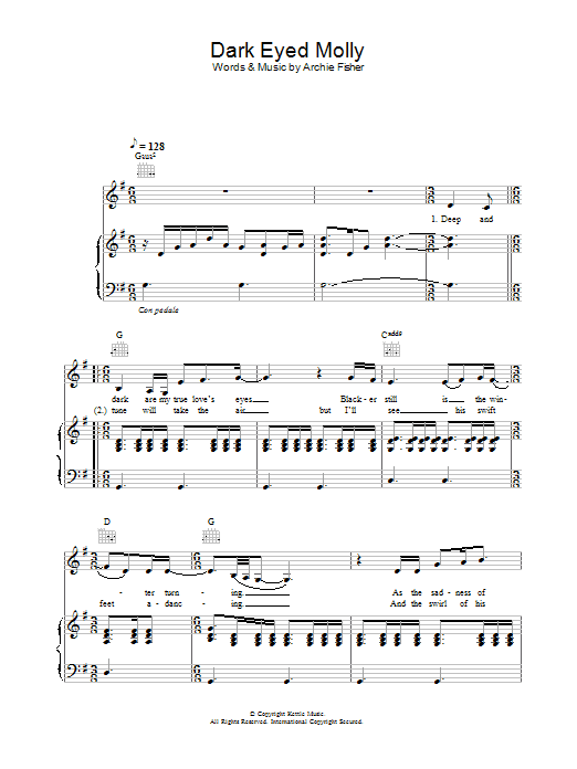 Learn to play Eva Cassidy Dark Eyed Molly sheet music for Piano, Vocal & Guitar in minutes. Eva Cassidy Dark Eyed Molly sheet music preview music notes and score for Piano, Vocal & Guitar including 4 page(s)