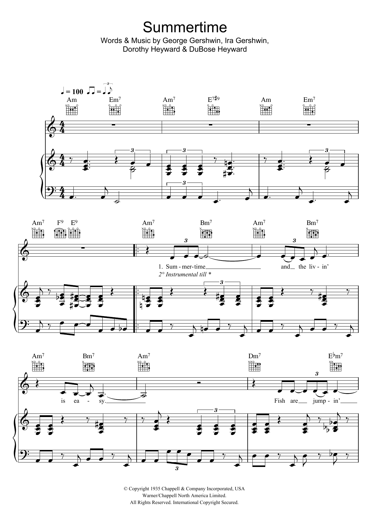 Learn to play Eva Cassidy Summertime (from Porgy And Bess) sheet music for Piano, Vocal & Guitar in minutes. Eva Cassidy Summertime (from Porgy And Bess) sheet music preview music notes and score for Piano, Vocal & Guitar including 4 page(s)
