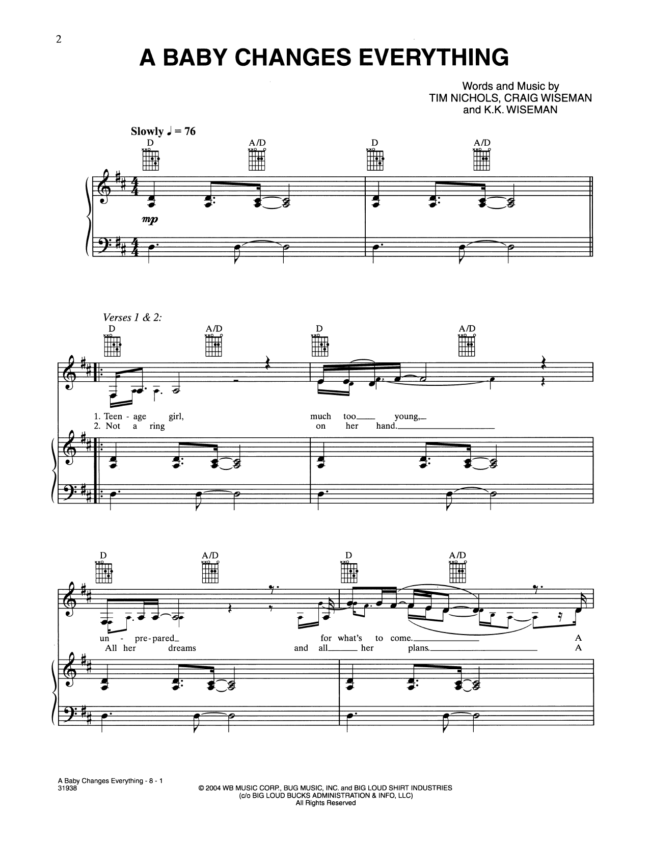 Learn to play Faith Hill A Baby Changes Everything sheet music for Piano & Vocal in minutes. Faith Hill A Baby Changes Everything sheet music preview music notes and score for Piano & Vocal including 8 page(s)