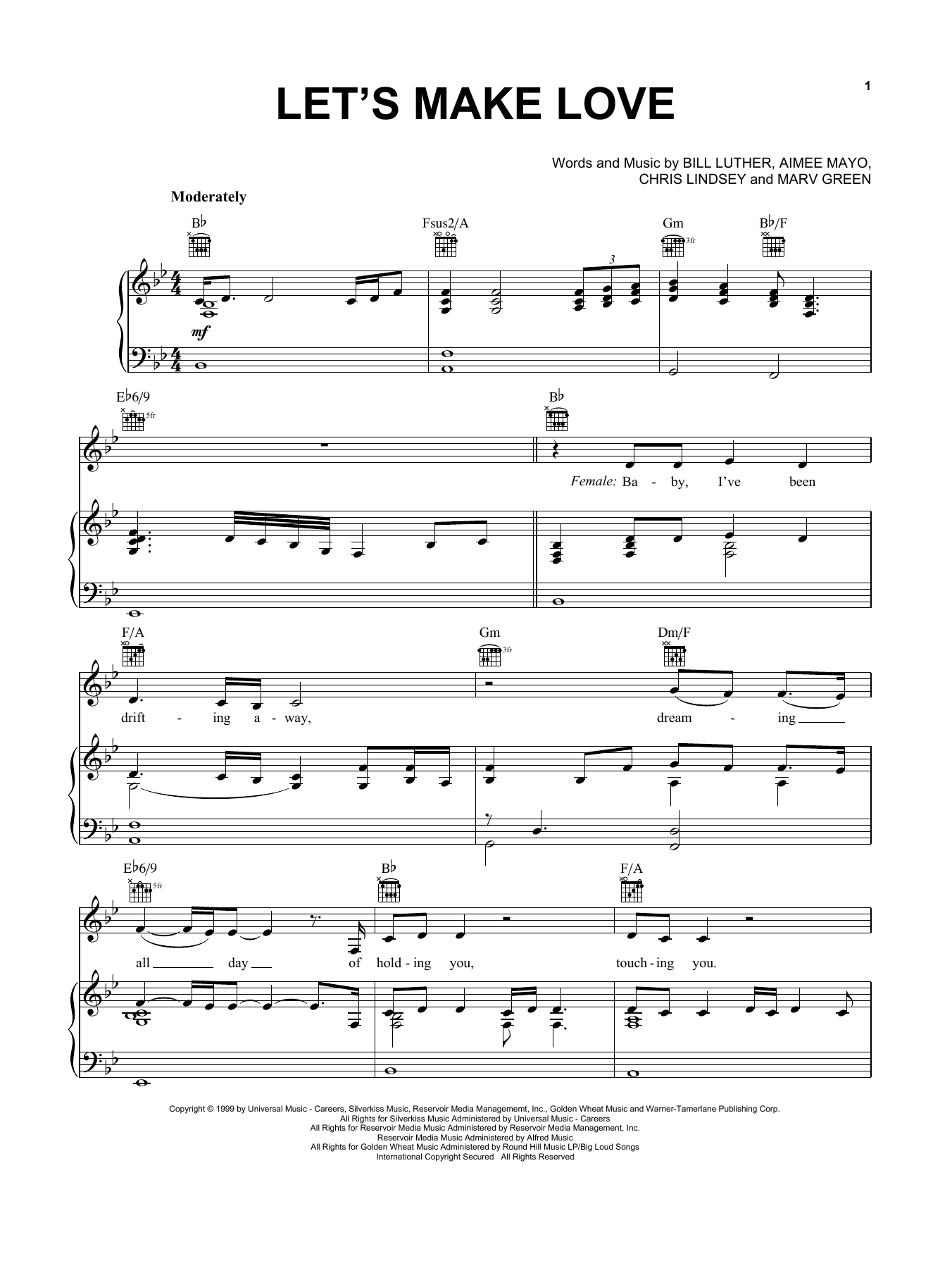 Learn to play Faith Hill with Tim McGraw Let's Make Love sheet music for Piano, Vocal & Guitar (Right-Hand Melody) in minutes. Faith Hill with Tim McGraw Let's Make Love sheet music notes and chords