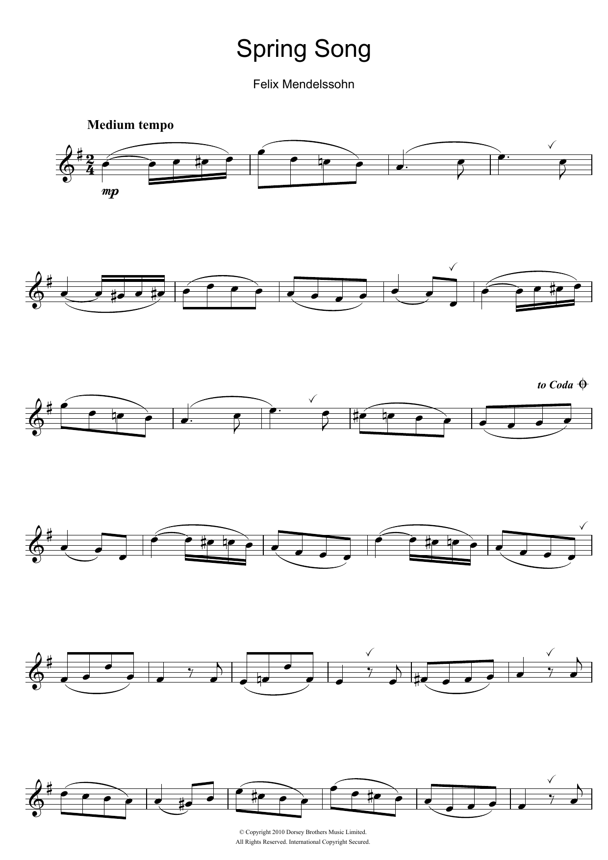 Learn to play Felix Mendelssohn Spring Song, from Songs Without Words, Op.62 sheet music for Piano in minutes. Felix Mendelssohn Spring Song, from Songs Without Words, Op.62 sheet music preview music notes and score for Piano including 5 page(s)