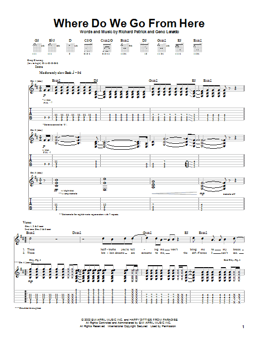 Learn to play Filter Where Do We Go From Here sheet music for Guitar Tab in minutes. Filter Where Do We Go From Here sheet music notes and chords