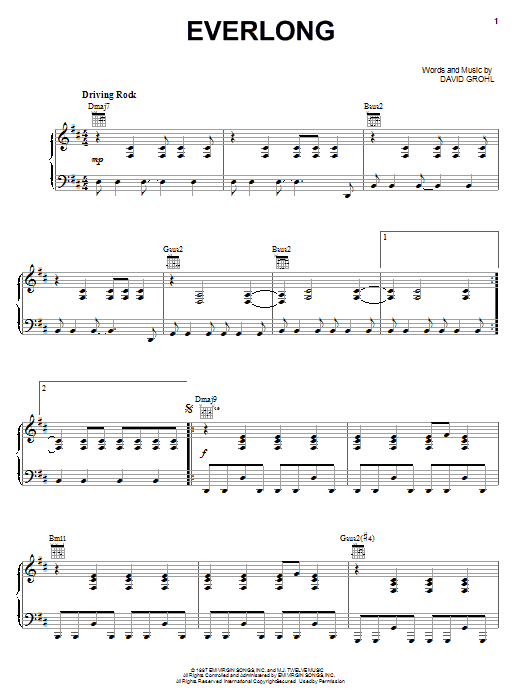 Learn to play Foo Fighters Everlong sheet music for Bass Guitar Tab in minutes. Foo Fighters Everlong sheet music preview music notes and score for Bass Guitar Tab including 5 page(s)