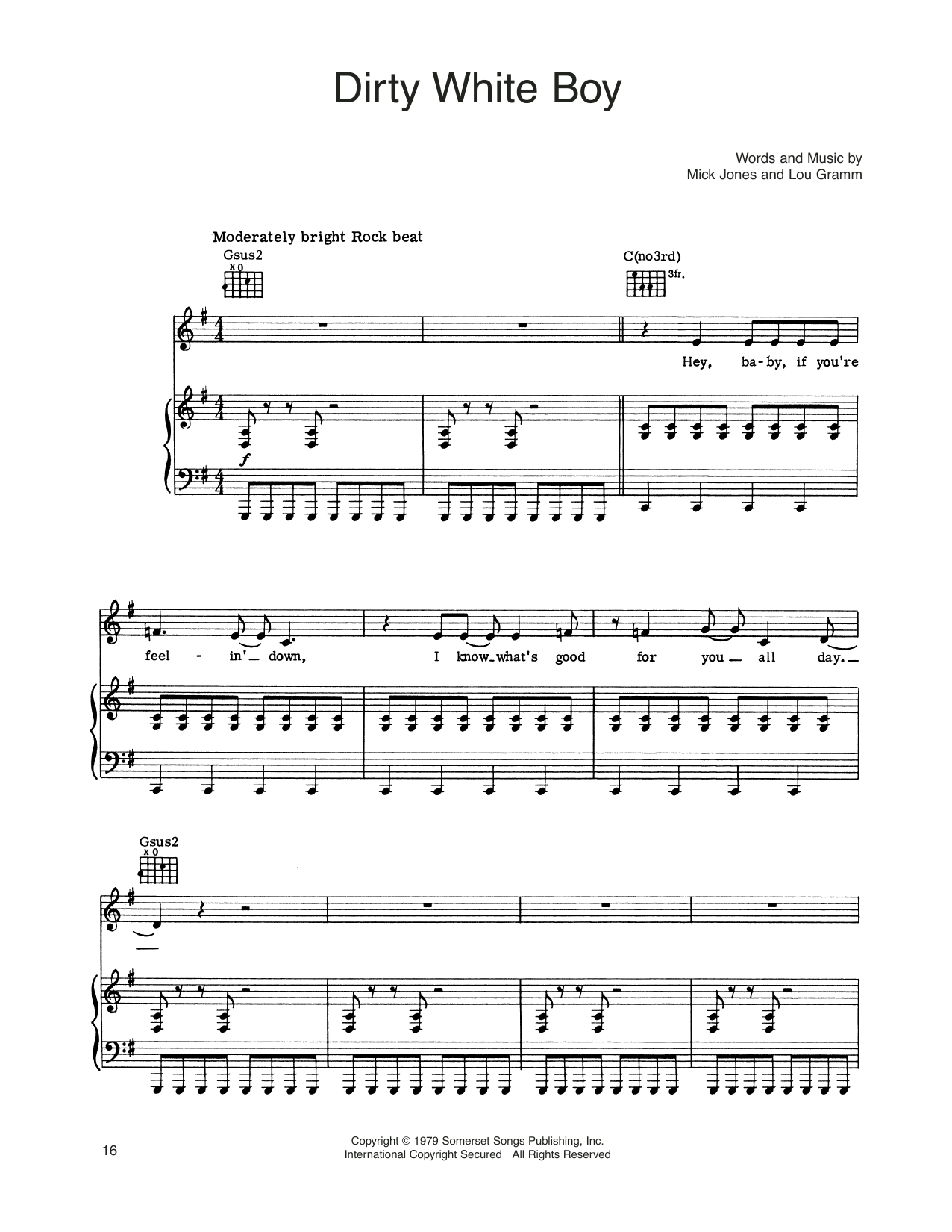 Learn to play Foreigner Dirty White Boy sheet music for Guitar Tab in minutes. Foreigner Dirty White Boy sheet music notes and chords