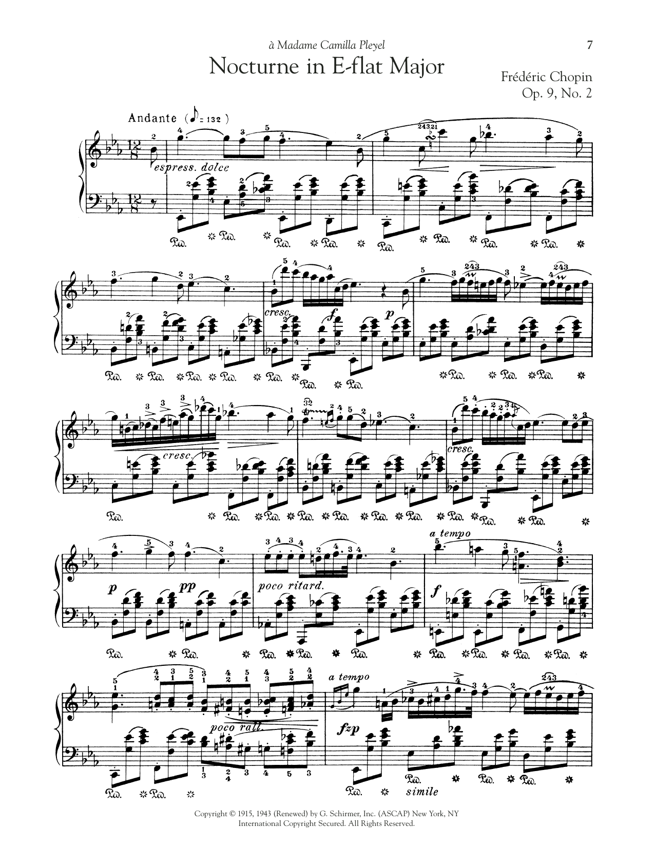 Learn to play Frederic Chopin Nocturne, Op. 9, No. 2 sheet music for Piano Solo in minutes. Frederic Chopin Nocturne, Op. 9, No. 2 sheet music preview music notes and score for Piano Solo including 3 page(s)