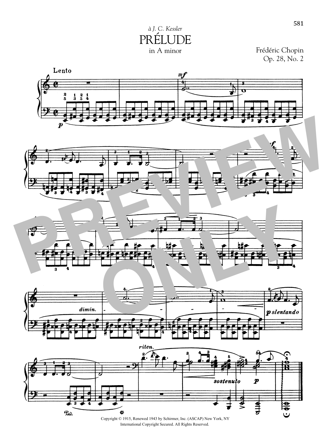 Learn to play Frédéric Chopin Prélude in A minor, Op. 28, No. 2 sheet music for Piano Solo in minutes. Frédéric Chopin Prélude in A minor, Op. 28, No. 2 sheet music preview music notes and score for Piano Solo including 1 page(s)
