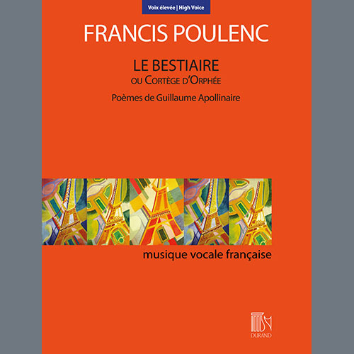 Francis Poulenc Le Bestiaire ou le Cortège d'Orphée (High Voice) profile picture