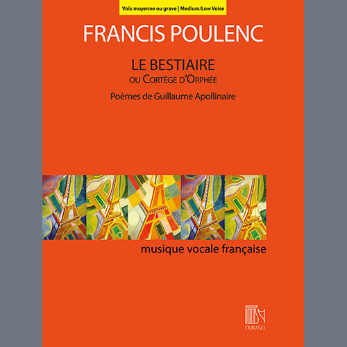 Francis Poulenc Le Bestiaire ou le Cortège d'Orphée (Low Voice) profile picture