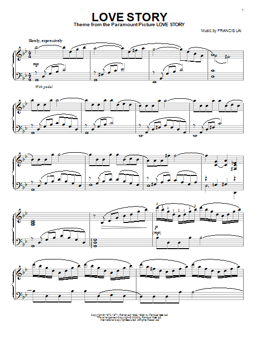 Learn to play Francis Lai Love Story sheet music for Piano in minutes. Francis Lai Love Story sheet music notes and chords