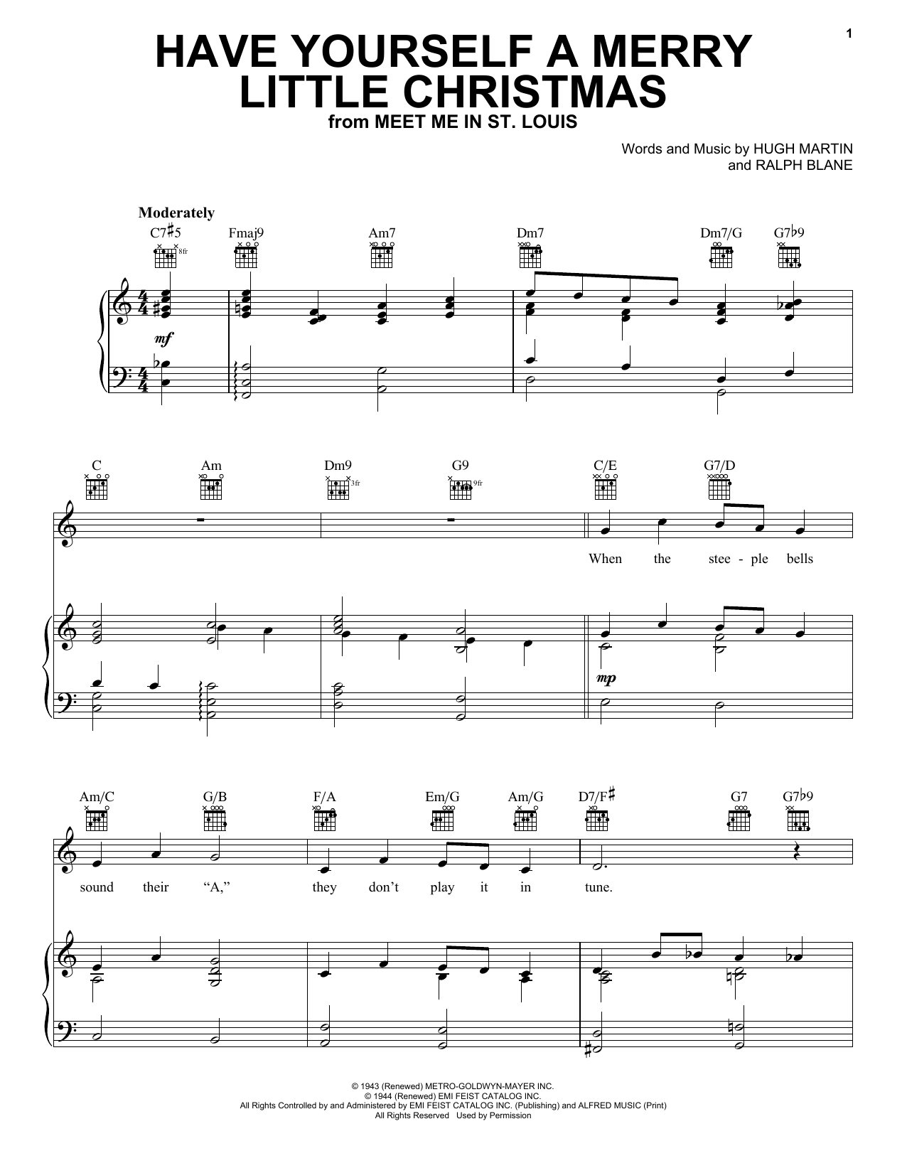 Learn to play Frank Sinatra Have Yourself A Merry Little Christmas sheet music for Piano, Vocal & Guitar (Right-Hand Melody) in minutes. Frank Sinatra Have Yourself A Merry Little Christmas sheet music preview music notes and score for Piano, Vocal & Guitar (Right-Hand Melody) including 6 page(s)