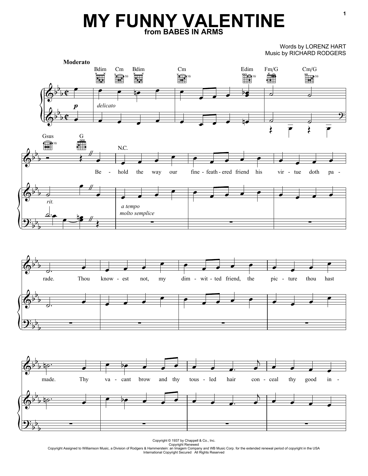 Learn to play Frank Sinatra My Funny Valentine sheet music for Piano, Vocal & Guitar (Right-Hand Melody) in minutes. Frank Sinatra My Funny Valentine sheet music notes and chords