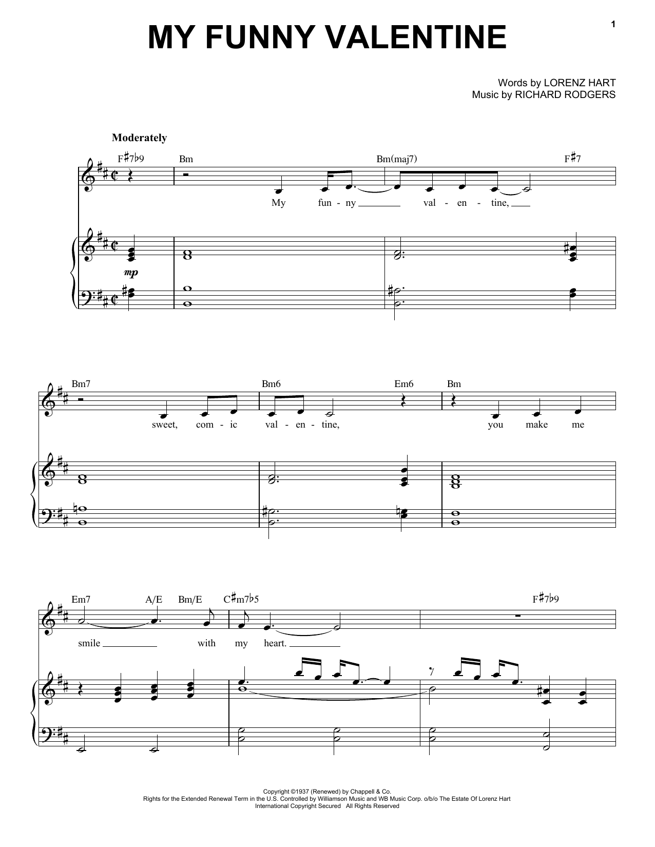Learn to play Frank Sinatra My Funny Valentine sheet music for Piano, Vocal & Guitar (Right-Hand Melody) in minutes. Frank Sinatra My Funny Valentine sheet music notes and chords