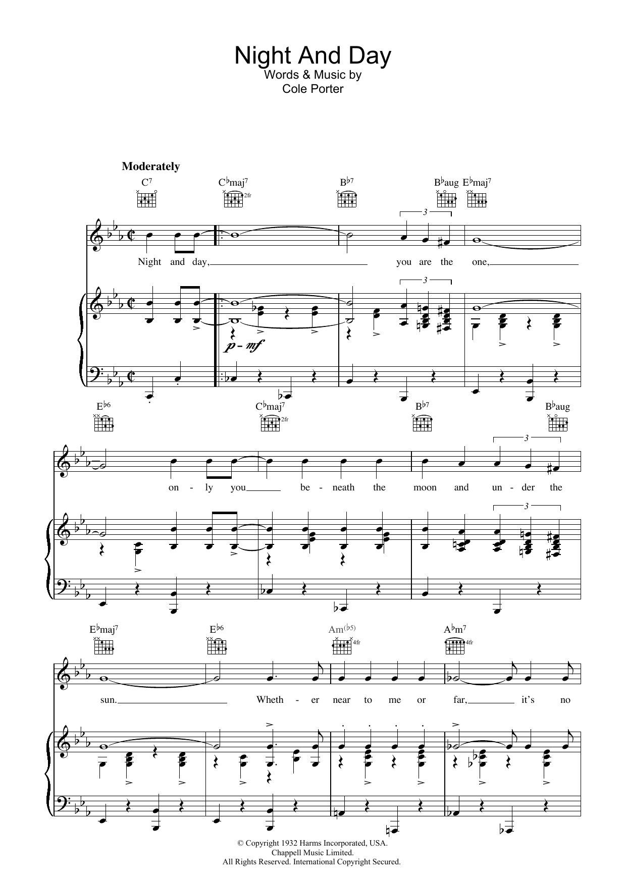 Learn to play Frank Sinatra Night And Day sheet music for Easy Piano in minutes. Frank Sinatra Night And Day sheet music preview music notes and score for Easy Piano including 4 page(s)