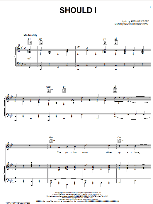 Learn to play Frank Sinatra Should I sheet music for Piano, Vocal & Guitar (Right-Hand Melody) in minutes. Frank Sinatra Should I sheet music preview music notes and score for Piano, Vocal & Guitar (Right-Hand Melody) including 4 page(s)