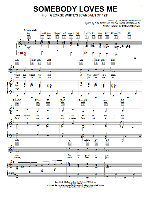 Learn to play Frank Sinatra Somebody Loves Me sheet music for Piano & Vocal in minutes. Frank Sinatra Somebody Loves Me sheet music preview music notes and score for Piano & Vocal including 6 page(s)