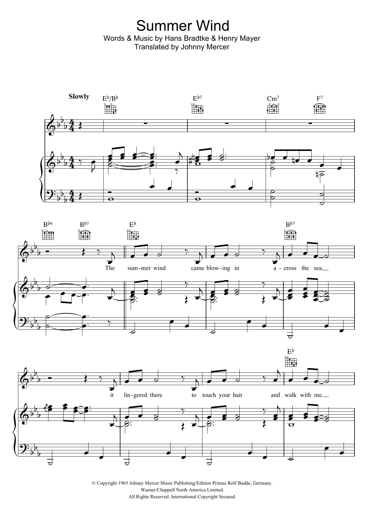 Learn to play Frank Sinatra Summer Wind sheet music for Easy Guitar Tab in minutes. Frank Sinatra Summer Wind sheet music preview music notes and score for Easy Guitar Tab including 3 page(s)
