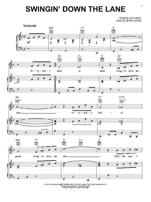 Learn to play Frank Sinatra Swingin' Down The Lane sheet music for Piano & Vocal in minutes. Frank Sinatra Swingin' Down The Lane sheet music preview music notes and score for Piano & Vocal including 8 page(s)