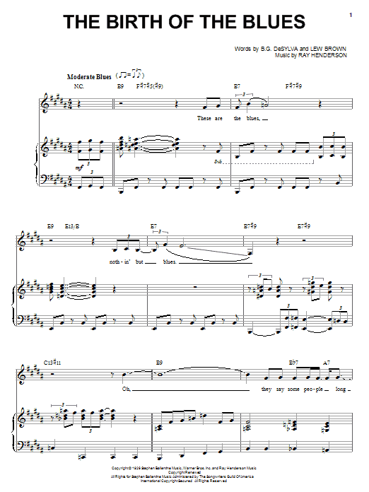 Learn to play Frank Sinatra The Birth Of The Blues sheet music for E-Z Play Today in minutes. Frank Sinatra The Birth Of The Blues sheet music preview music notes and score for E-Z Play Today including 2 page(s)