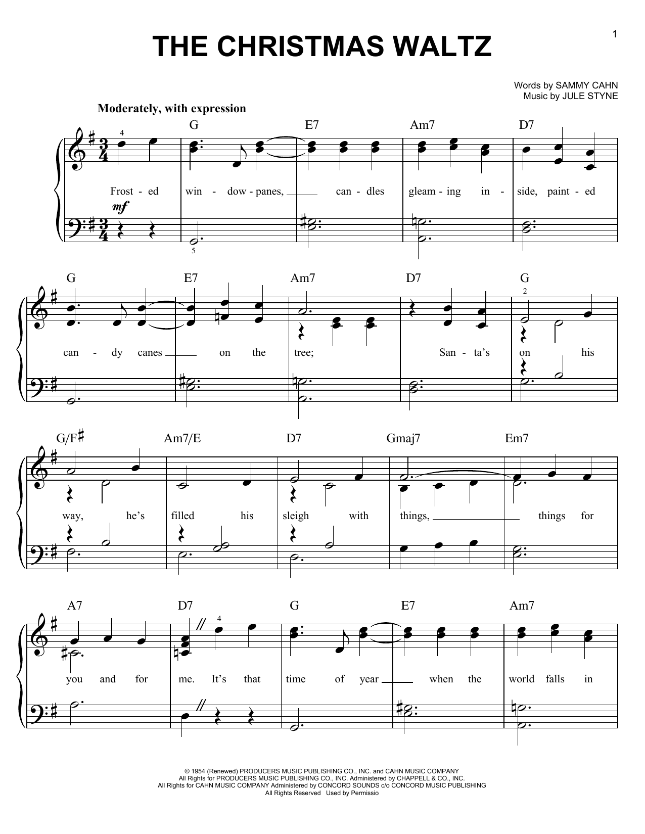 Learn to play Frank Sinatra The Christmas Waltz sheet music for Easy Piano in minutes. Frank Sinatra The Christmas Waltz sheet music notes and chords