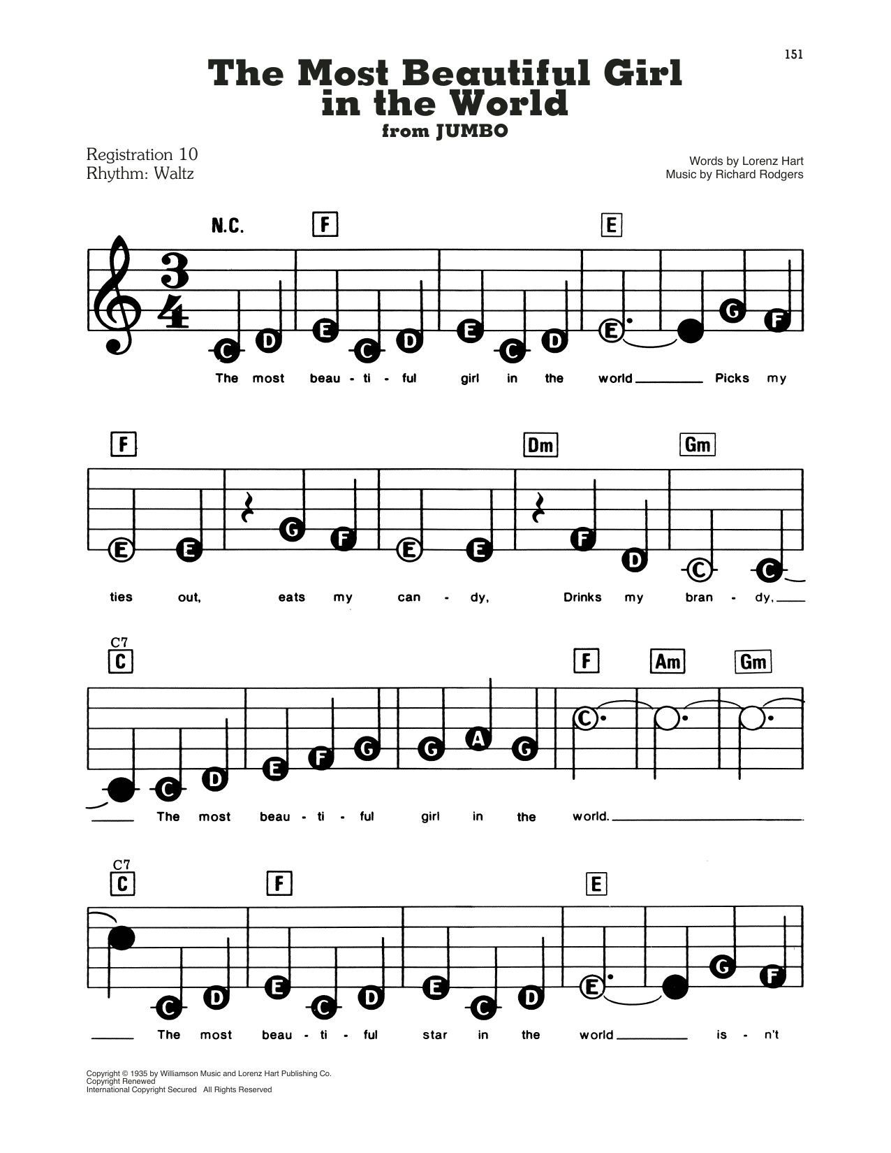 Learn to play Frank Sinatra The Most Beautiful Girl In The World sheet music for E-Z Play Today in minutes. Frank Sinatra The Most Beautiful Girl In The World sheet music preview music notes and score for E-Z Play Today including 3 page(s)