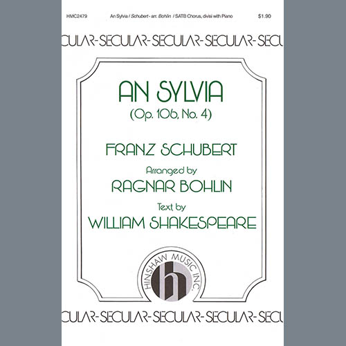 Franz Schubert An Sylvia (op. 106, No. 4) (arr. Ragnar Bohlin) profile picture