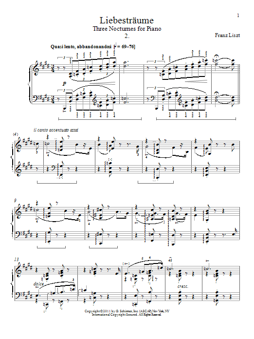 Learn to play Franz Liszt Libestraum No. 2 sheet music for Piano in minutes. Franz Liszt Libestraum No. 2 sheet music preview music notes and score for Piano including 5 page(s)