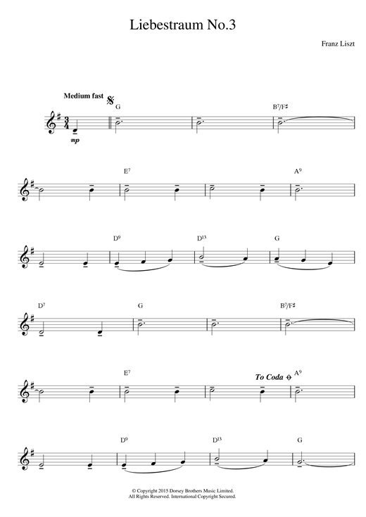 Learn to play Franz Liszt Liebestraum No.3 (Dream Of Love) sheet music for Piano in minutes. Franz Liszt Liebestraum No.3 (Dream Of Love) sheet music notes and chords