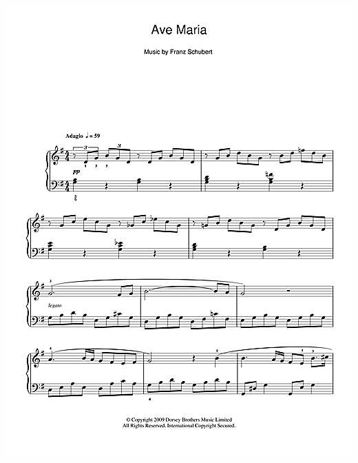Learn to play Franz Schubert Ave Maria sheet music for Piano in minutes. Franz Schubert Ave Maria sheet music preview music notes and score for Piano including 3 page(s)