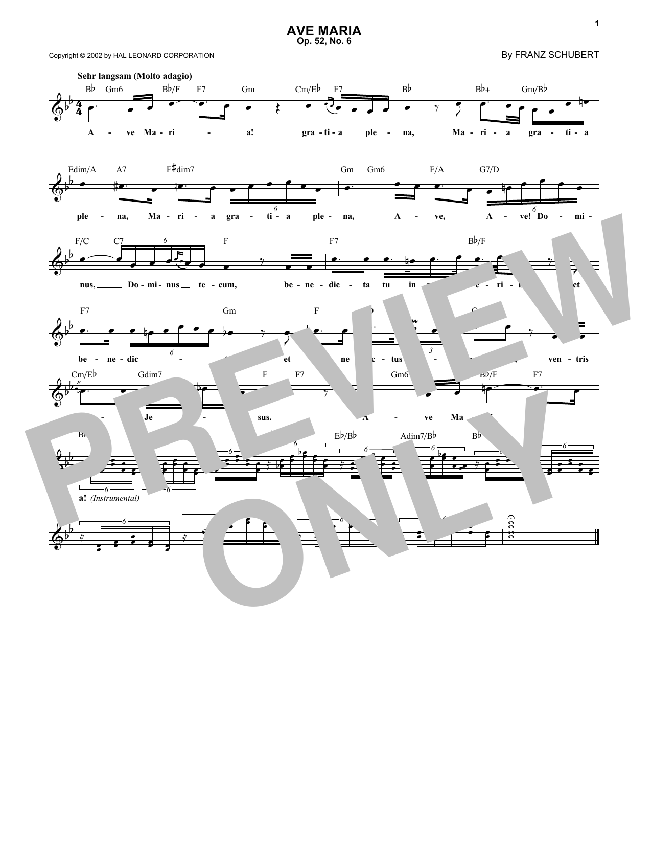 Learn to play Franz Schubert Ave Maria, Op. 52, No. 6 sheet music for Violin and Piano in minutes. Franz Schubert Ave Maria, Op. 52, No. 6 sheet music preview music notes and score for Violin and Piano including 4 page(s)