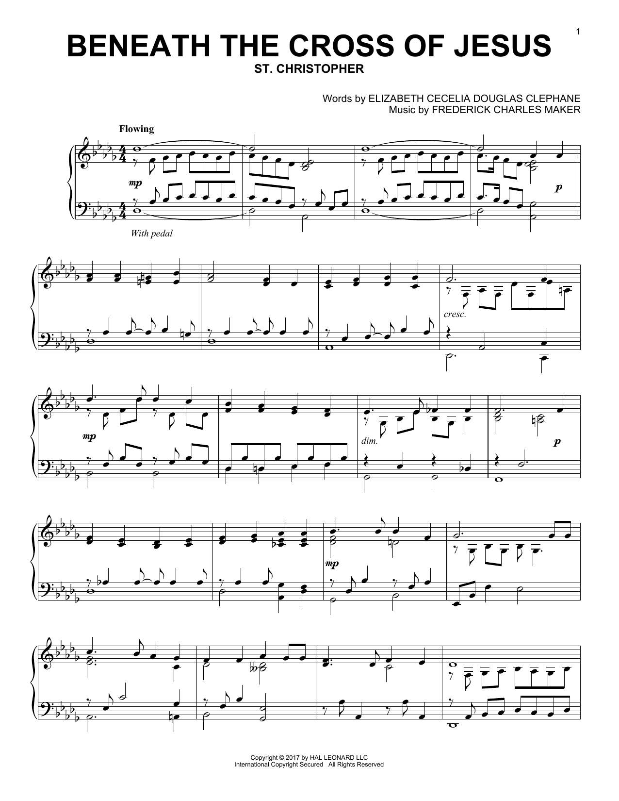 Learn to play Frederick Charles Maker Beneath The Cross Of Jesus sheet music for Piano in minutes. Frederick Charles Maker Beneath The Cross Of Jesus sheet music notes and chords