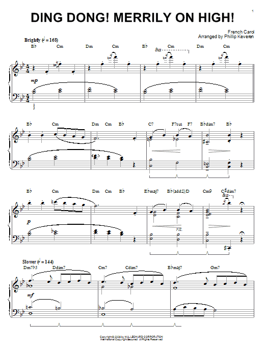 Learn to play Traditional Carol Ding Dong! Merrily On High! sheet music for Piano in minutes. Traditional Carol Ding Dong! Merrily On High! sheet music notes and chords