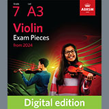 Download or print G. P. Telemann Vivace (Grade 7, A3, from the ABRSM Violin Syllabus from 2024) Sheet Music Printable PDF 2-page score for Classical / arranged Violin Solo SKU: 1341645
