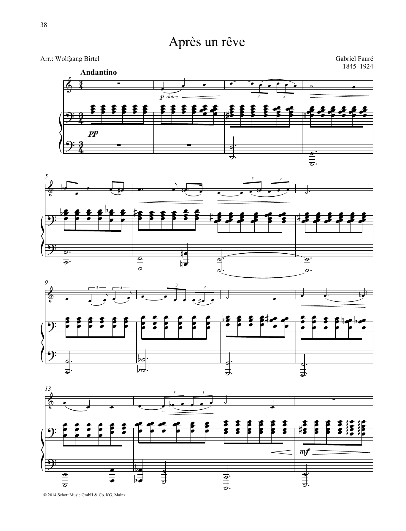 Learn to play Gabriel Fauré Après un rêve sheet music for Brass Solo in minutes. Gabriel Fauré Après un rêve sheet music preview music notes and score for Brass Solo including 4 page(s)